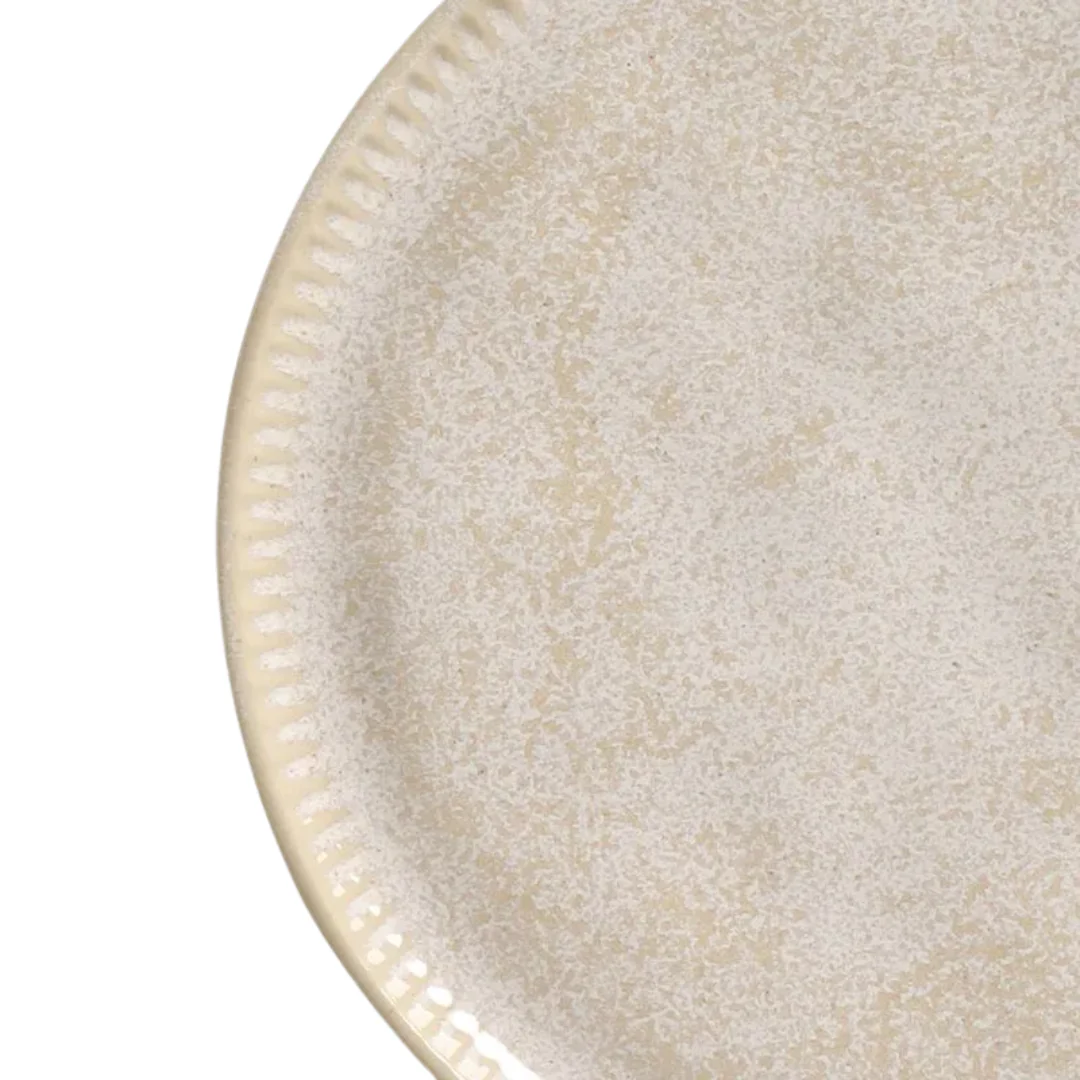 Prato de Sobremesa Linhas Latte Off White 21,5cm - Image 4