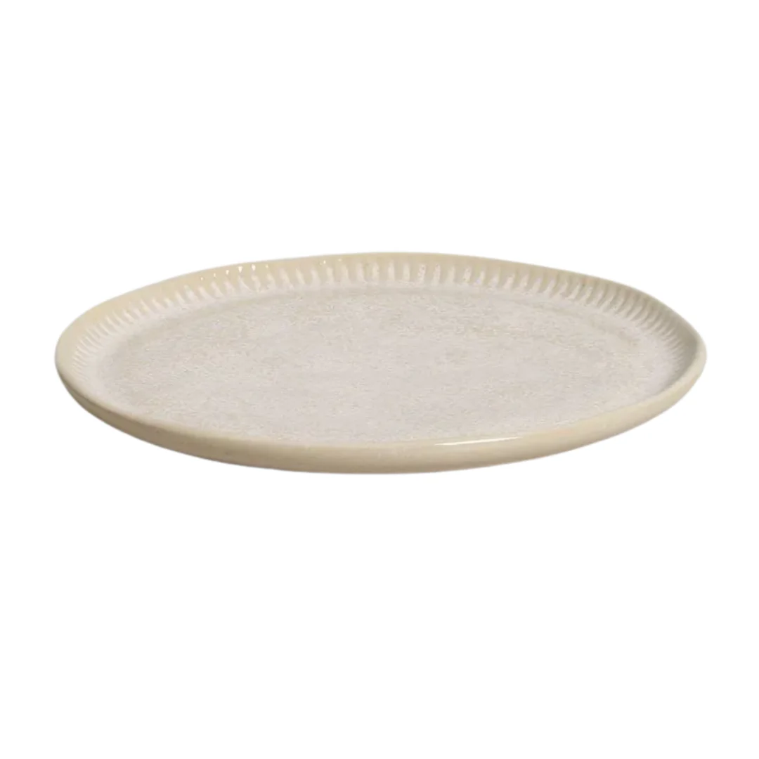Prato de Sobremesa Linhas Latte Off White 21,5cm - Image 5
