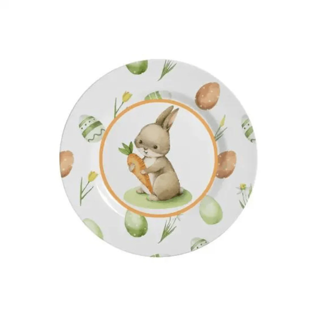 Prato de Sobremesa Páscoa Coelho Follow The Bunny