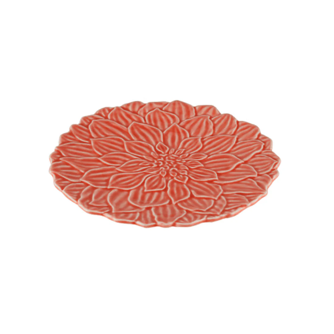 Prato de Sobremesa Porcelana Daisy Coral - 19 cm - Image 5