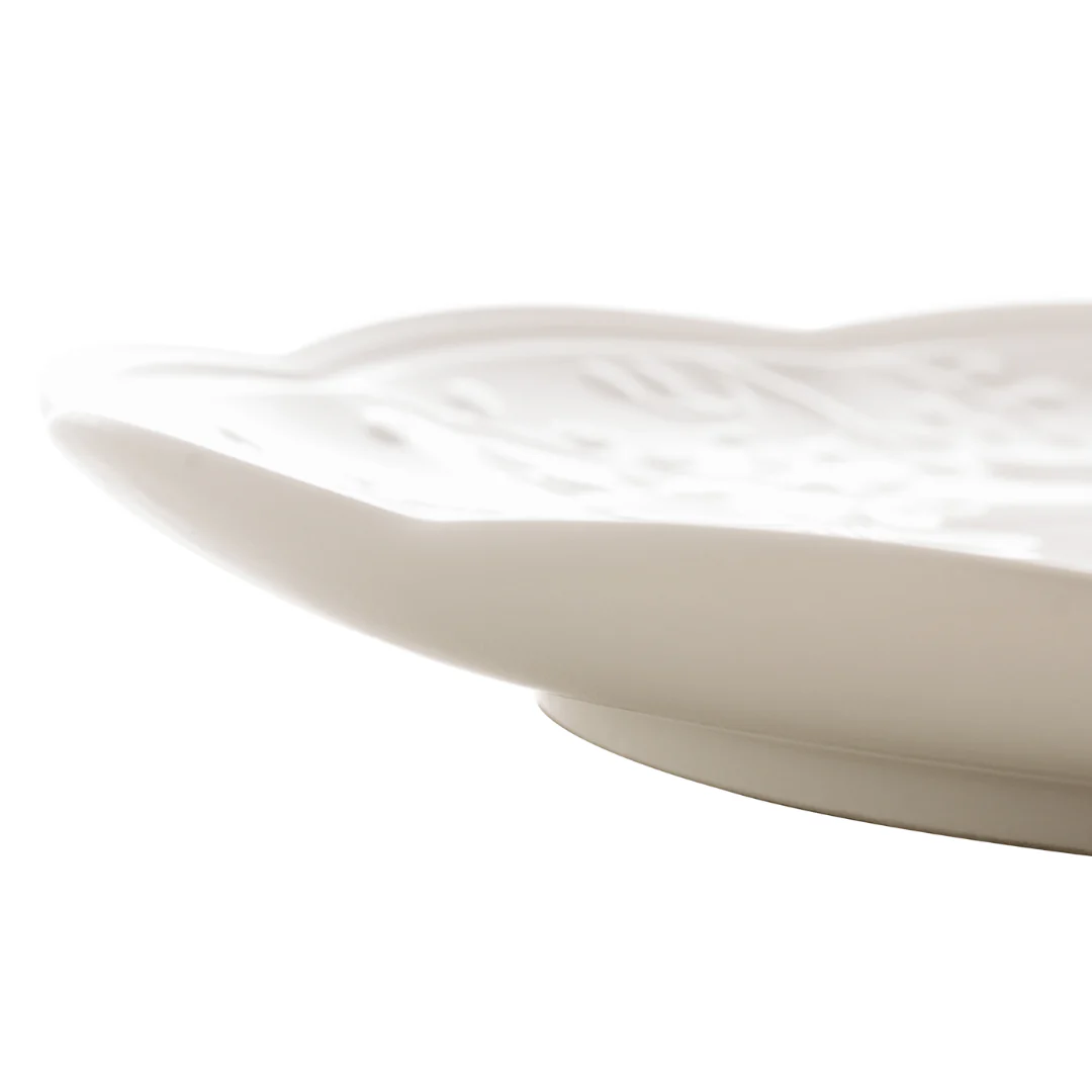 Prato Raso Porcelana New Bone Butterfly Flower 27cm - Image 3