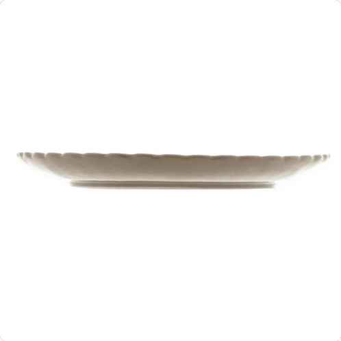Prato de Sobremesa Porcelana Petala Areia Matt 20cm - Image 5