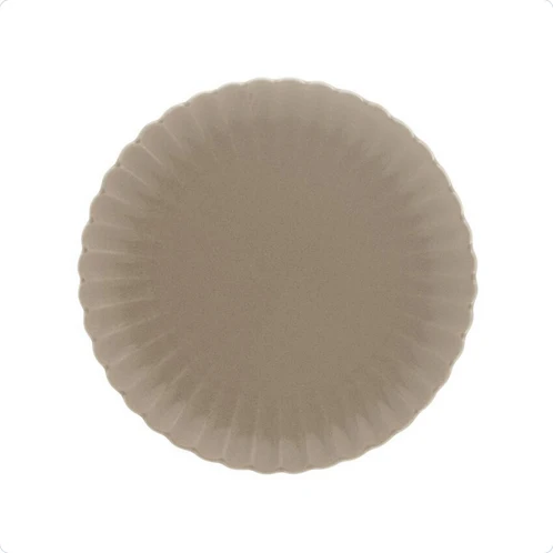 Prato de Sobremesa Porcelana Petala Areia Matt 20cm - Image 6