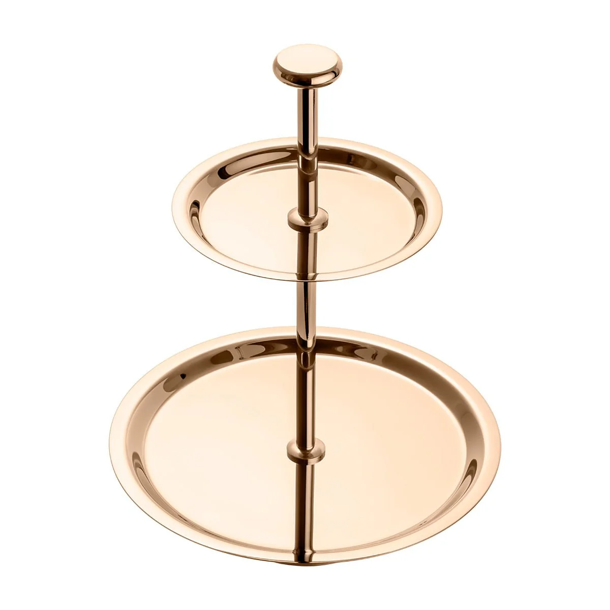 Prato Duplo Para Doces Elegance Rose Gold - 12,5 x 19 cm - Image 2