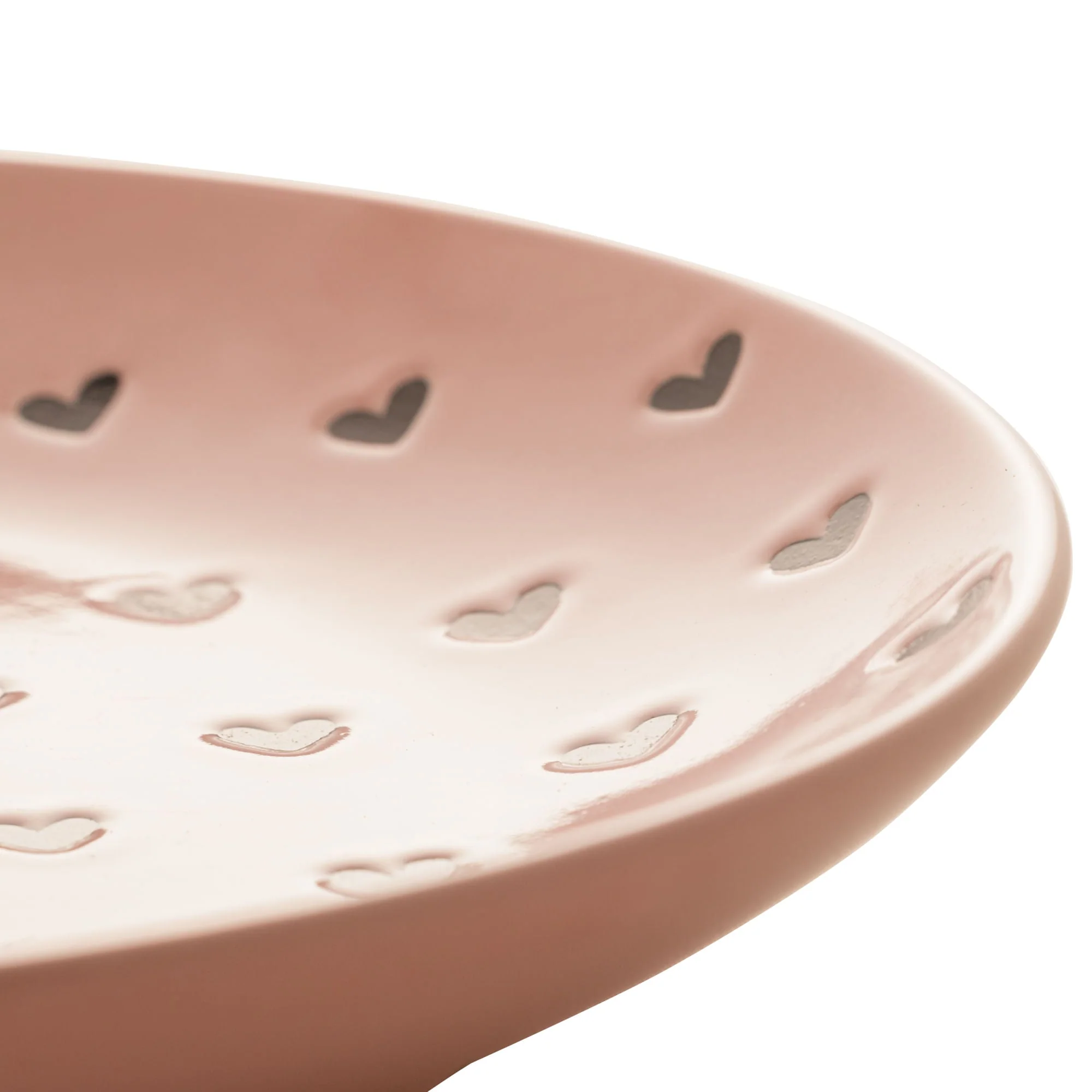 Prato em Cerâmica Coração Rosa 20,5cm - Image 10