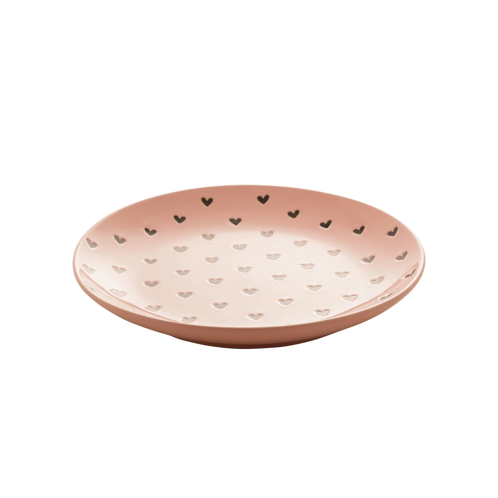 Prato em Cerâmica Coração Rosa 20,5cm - Image 9