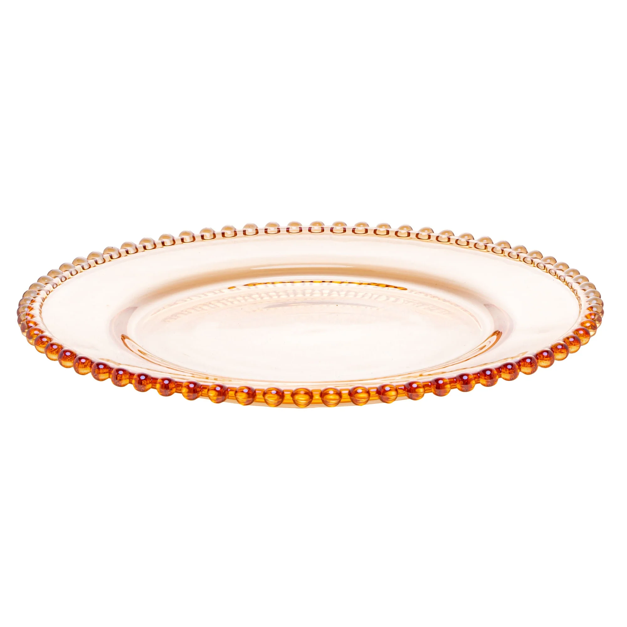 Prato em Cristal de Chumbo Pearl Âmbar 20cm - Image 5