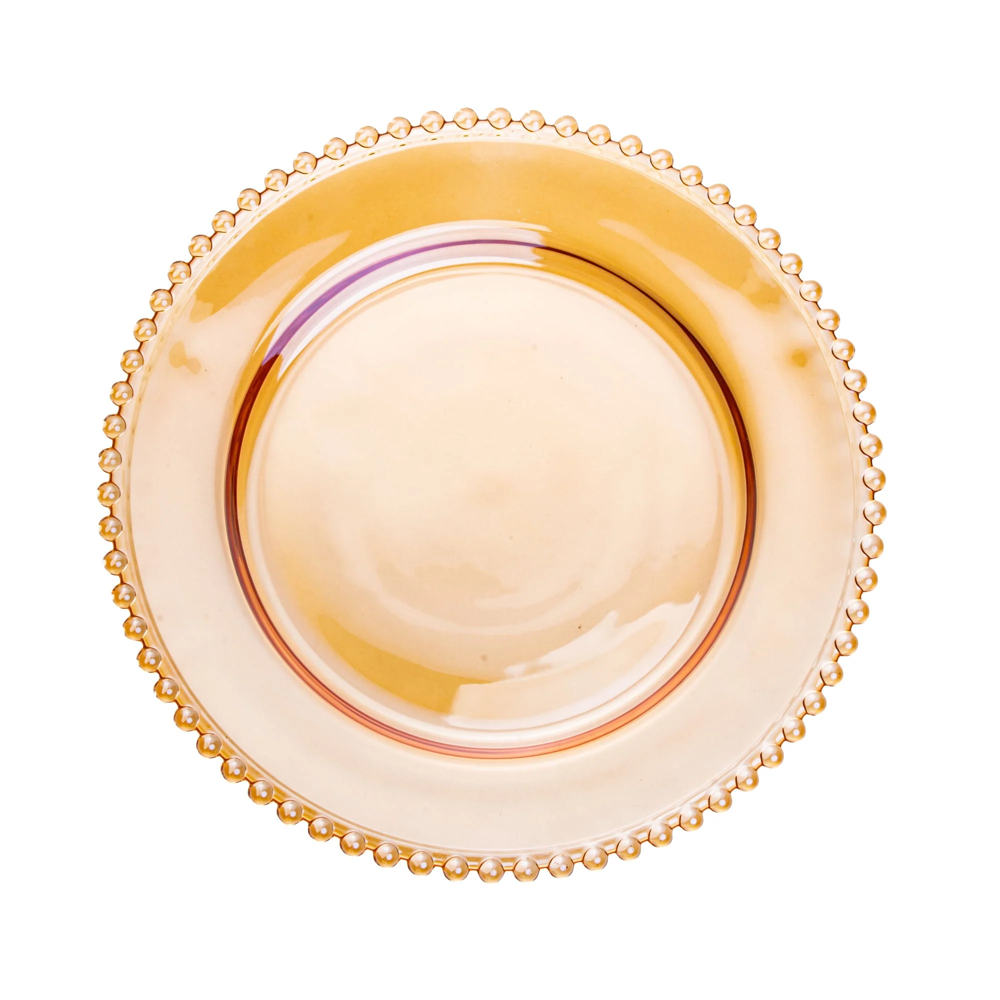 Prato em Cristal de Chumbo Pearl Âmbar 20cm - Image 6