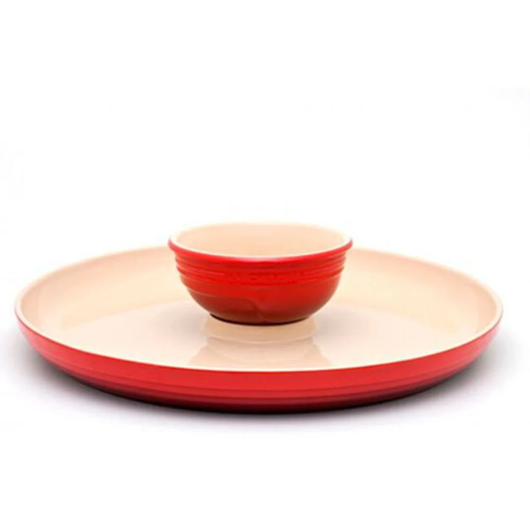 Prato para Aperitivo Vermelho 35cm Le Creuset