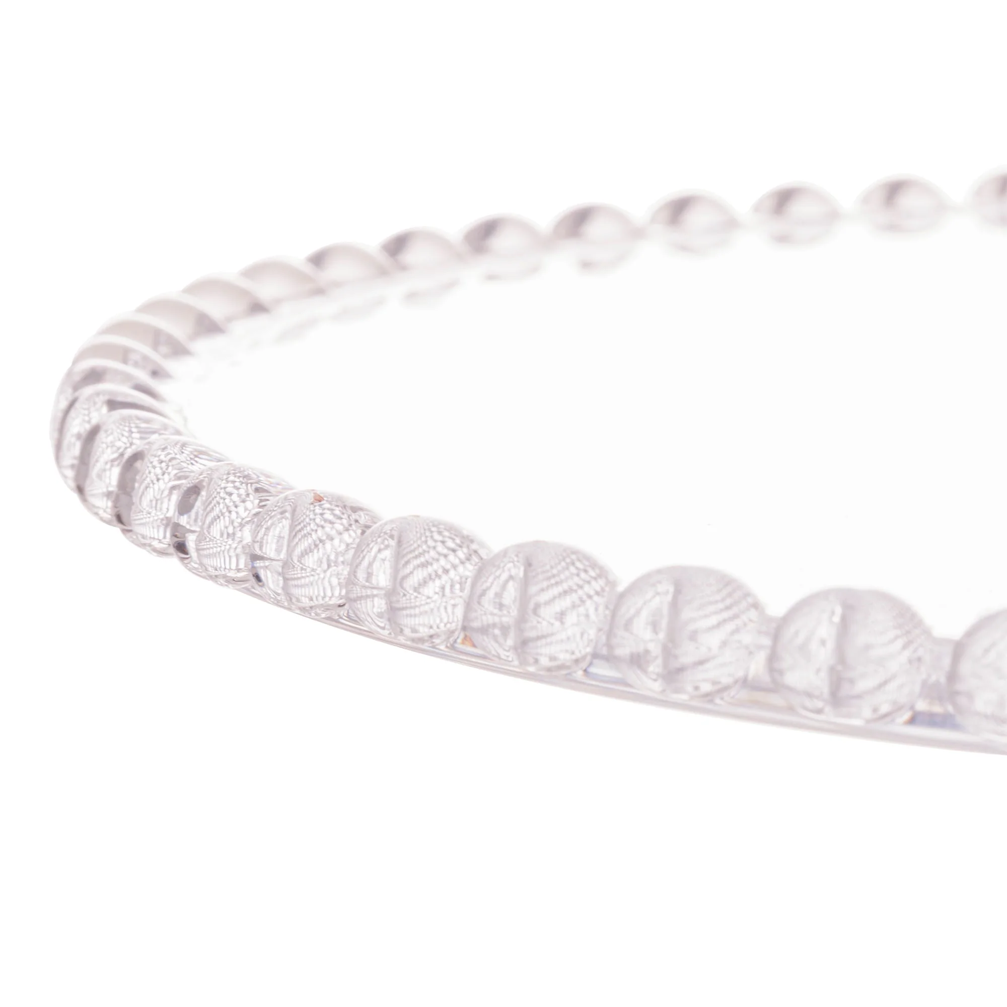 Prato para Bolo Boleira Cristal de Chumbo com Pé de Coração 31,5cm - Image 7