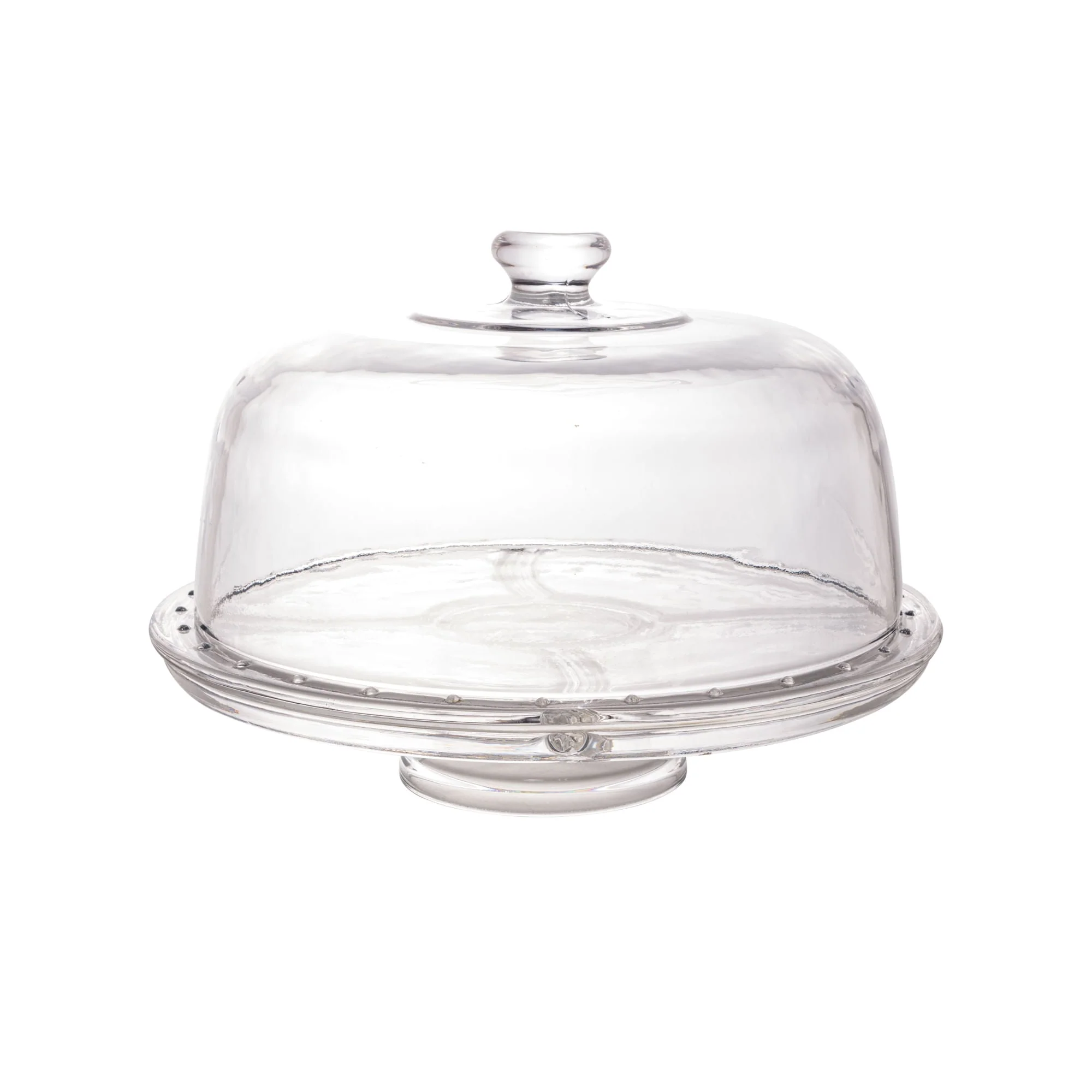 Prato para Bolo Boleira de Cristal Cronos Transparente 30,5cm x 21cm - Image 5