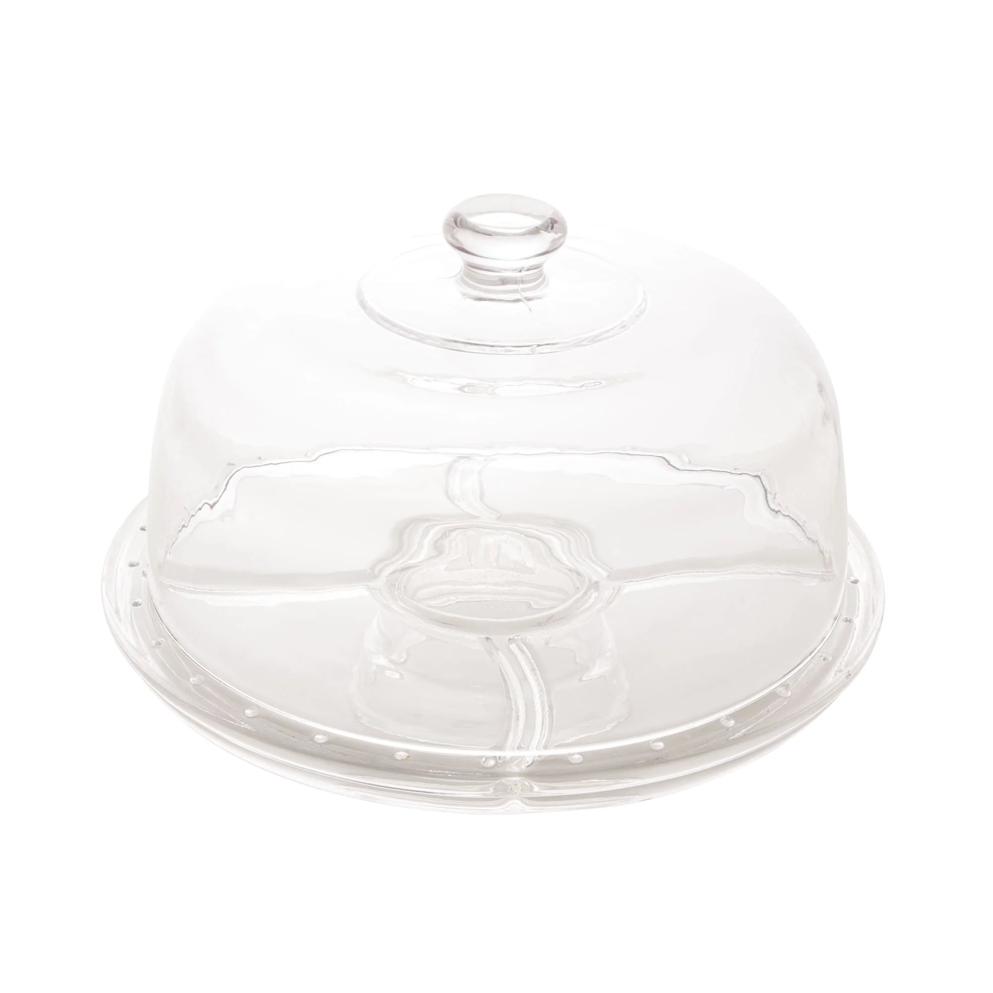 Prato para Bolo Boleira de Cristal Cronos Transparente 30,5cm x 21cm - Image 6