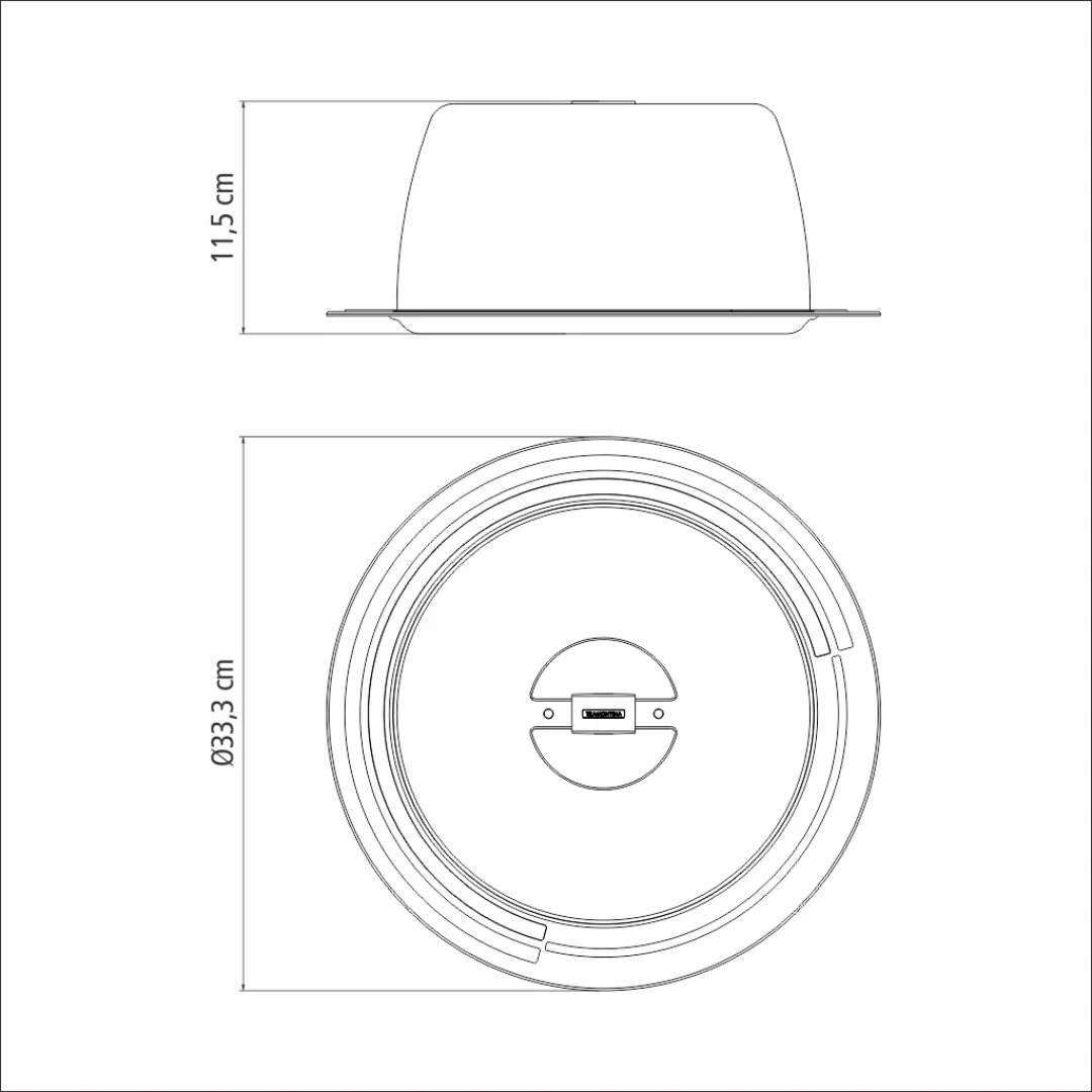 Prato para Bolo Boleira em Aço Inox com Tampa 33cm Tramontina - Image 3
