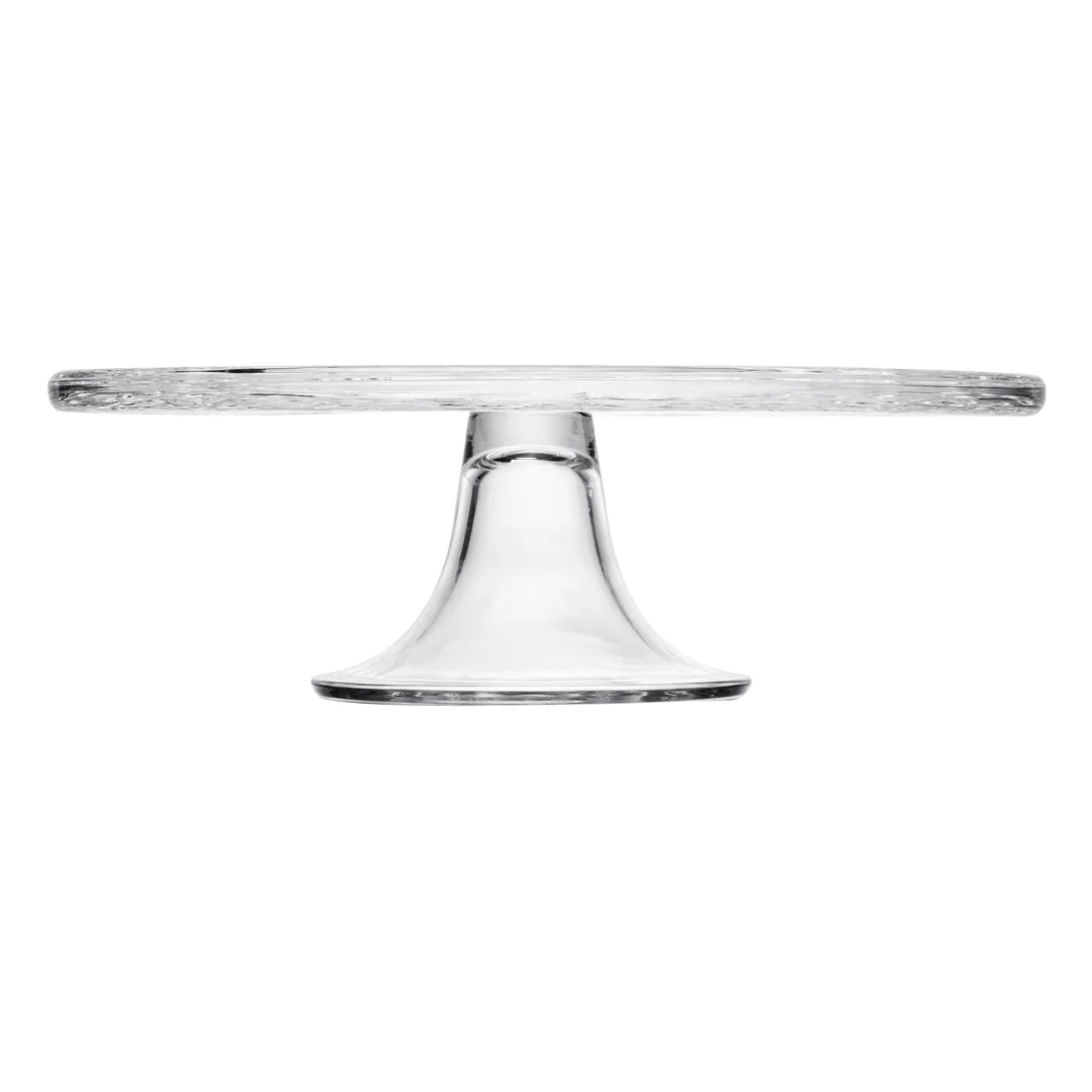 Prato para Bolo com Pé em Cristal Ecológico New Buterfly 30cm - Image 4