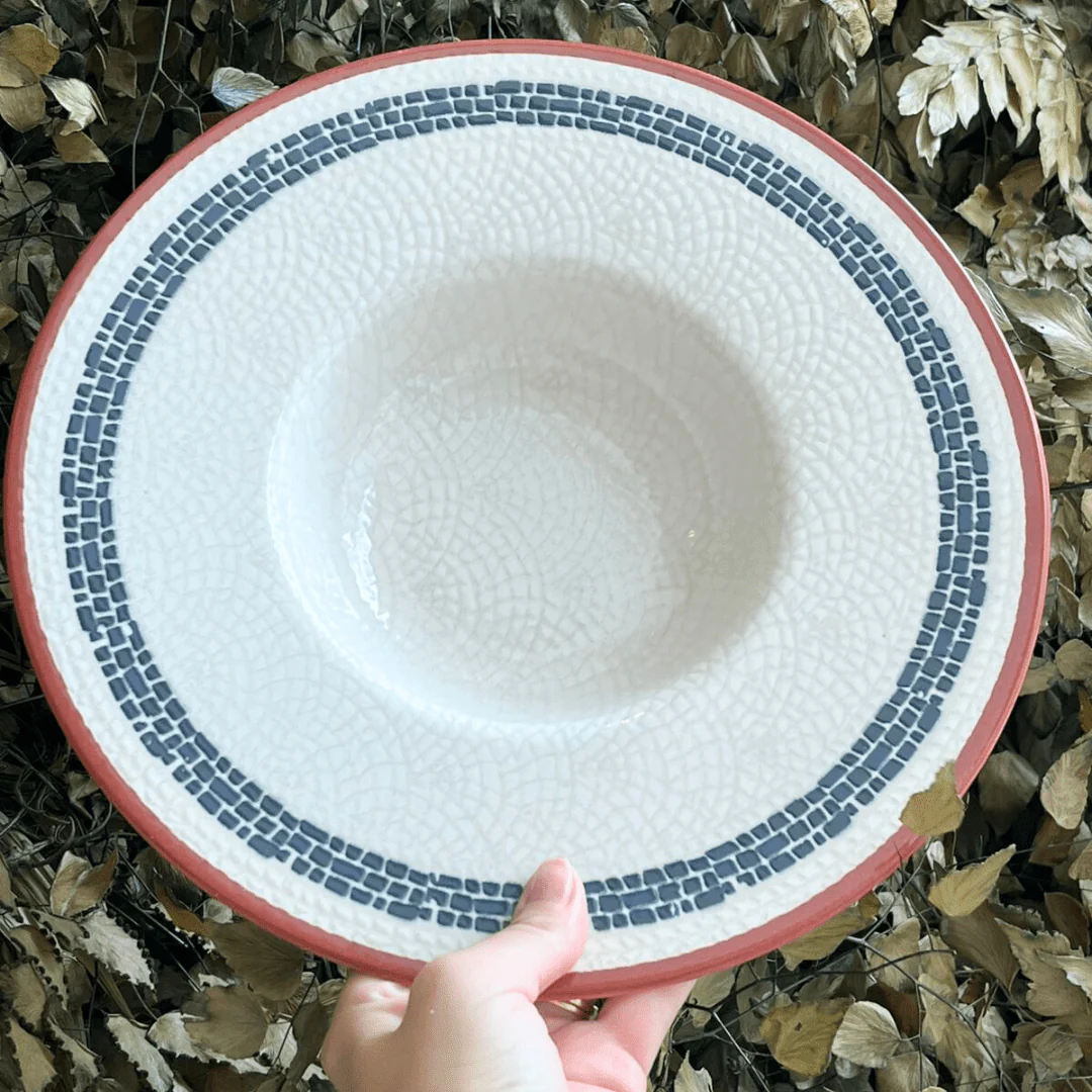 Prato para Massas Village em Cerâmica Creme 28cm - Image 2
