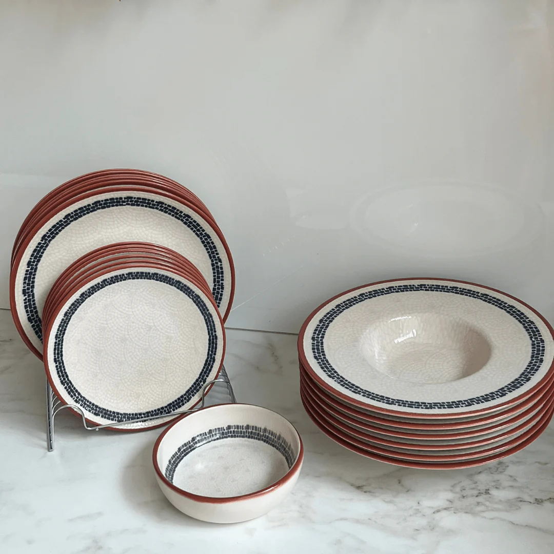 Prato para Massas Village em Cerâmica Creme 28cm - Image 3