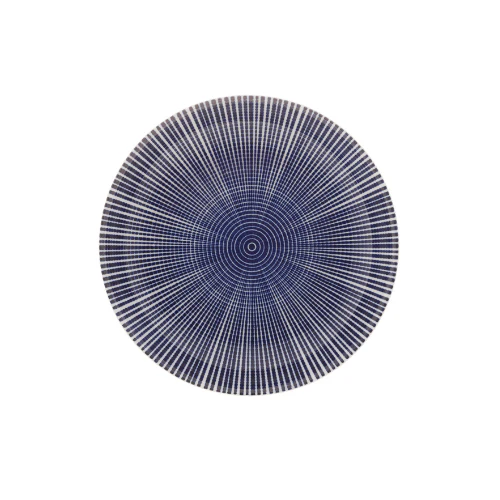 Prato para Sobremesa de Porcelana Atlantis Azul 18 cm x 3,5cm