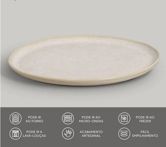 Prato Raso Bio Latte Off White 27,5cm - Image 3