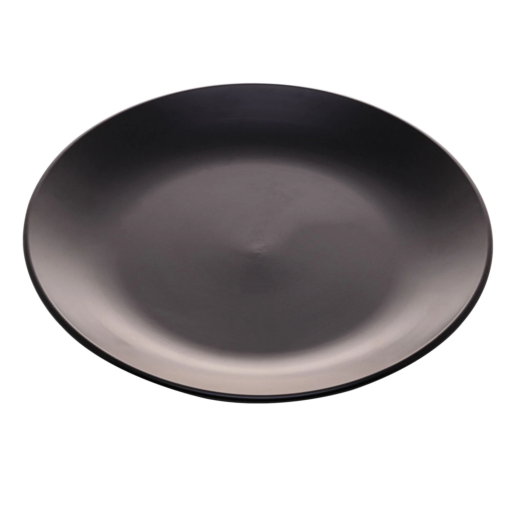 Prato Raso Cerâmica Cronus Preto Black - 27 cm