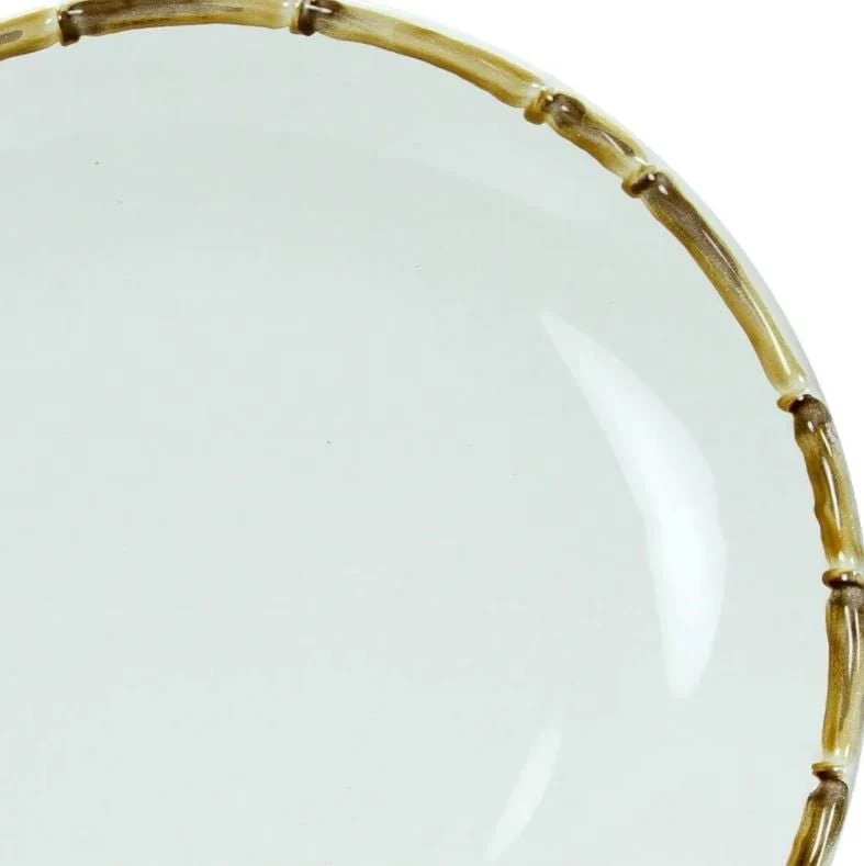 Prato Raso em Bambu Branco 27cm - Image 2