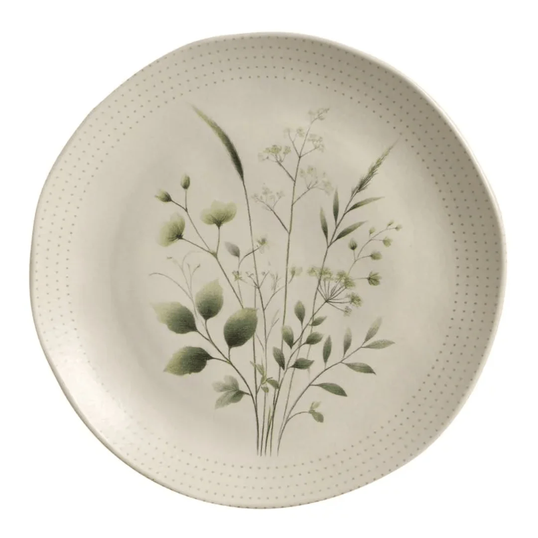 Prato Raso em Cerâmica Orgânico Ammi 26,5cm - Image 6