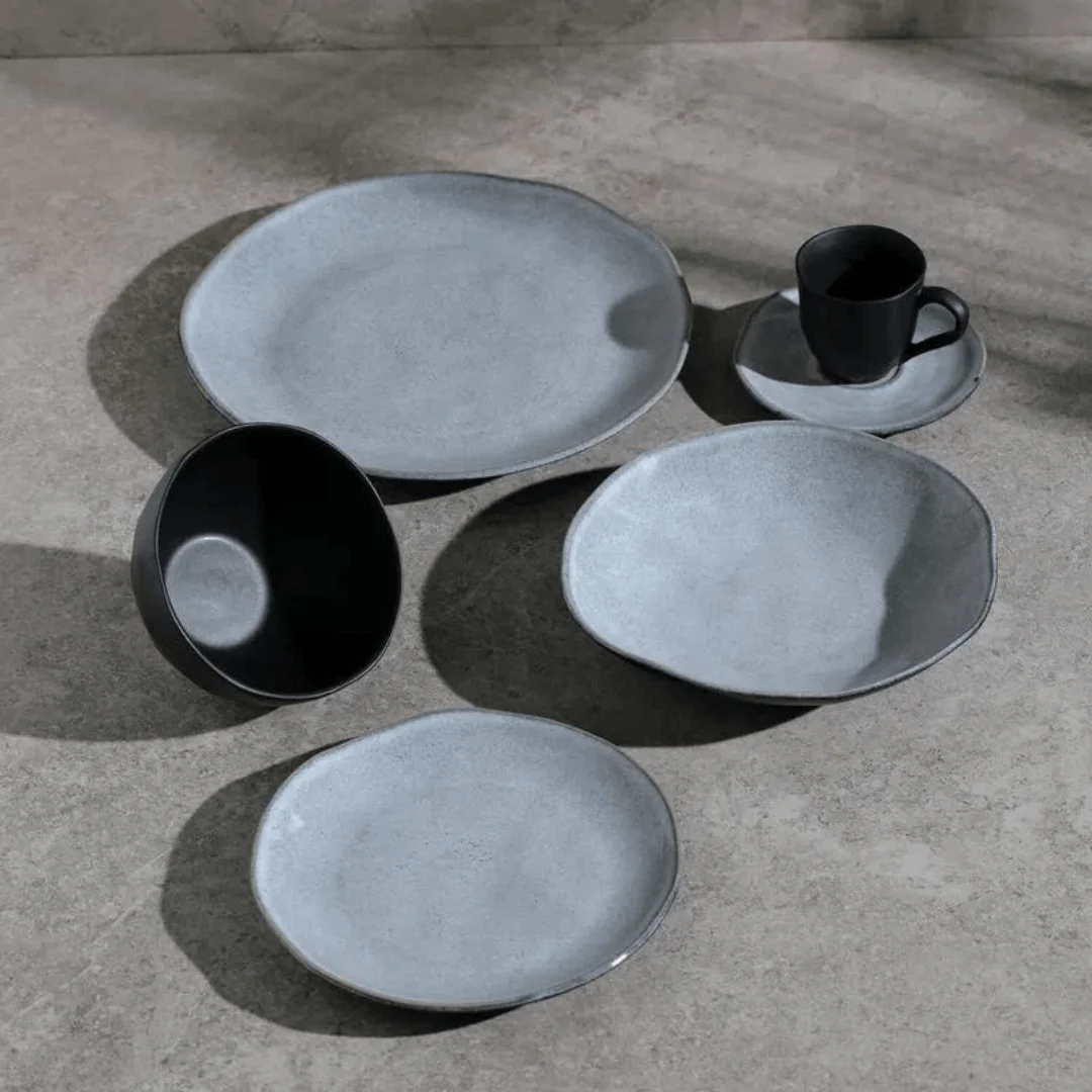 Prato Raso Orgânico Concreto Cinza 26,5cm - Image 2