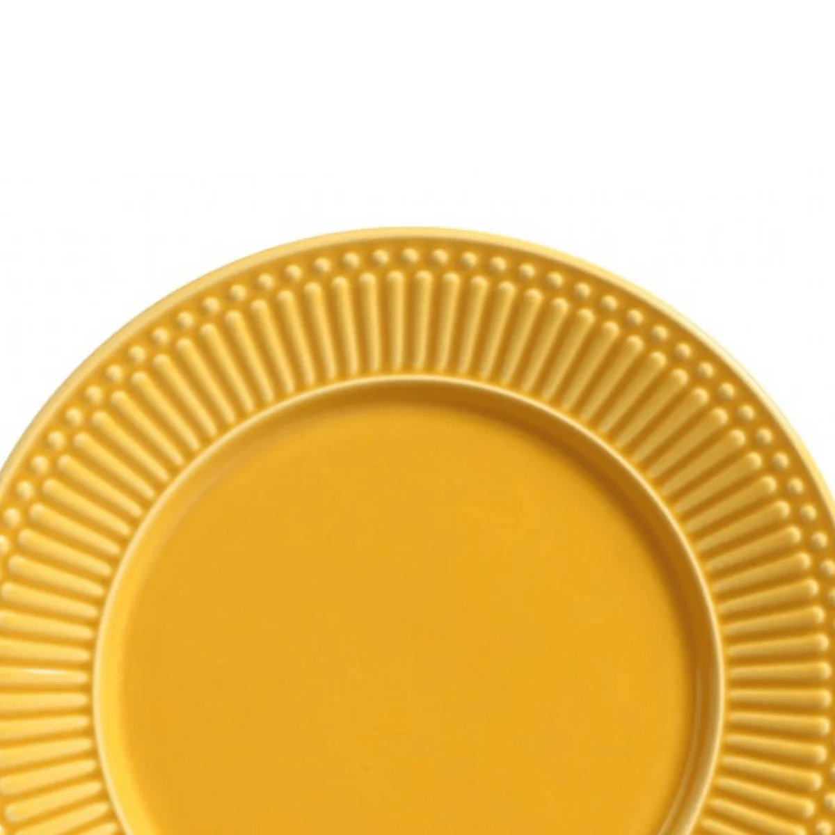 Prato Raso Cerâmica Roma Amarelo Mostarda - 26 cm - Image 2