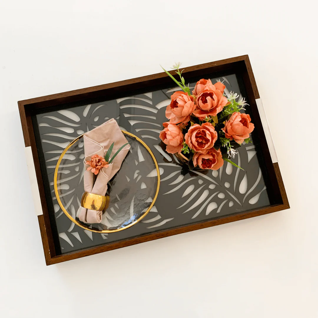 Prato Sobremesa Cristal De Chumbo com Borda Fio de Ouro Wolf - 21 cm - Image 6