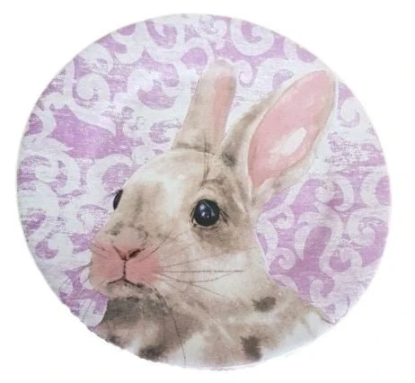 Prato Sobremesa Sweet Easter Pascoa Branco e Roxo - Image 4