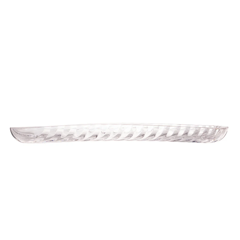 Prato Travessa Decorativa de Cristal Leaf Folha 39,5cm - Image 2