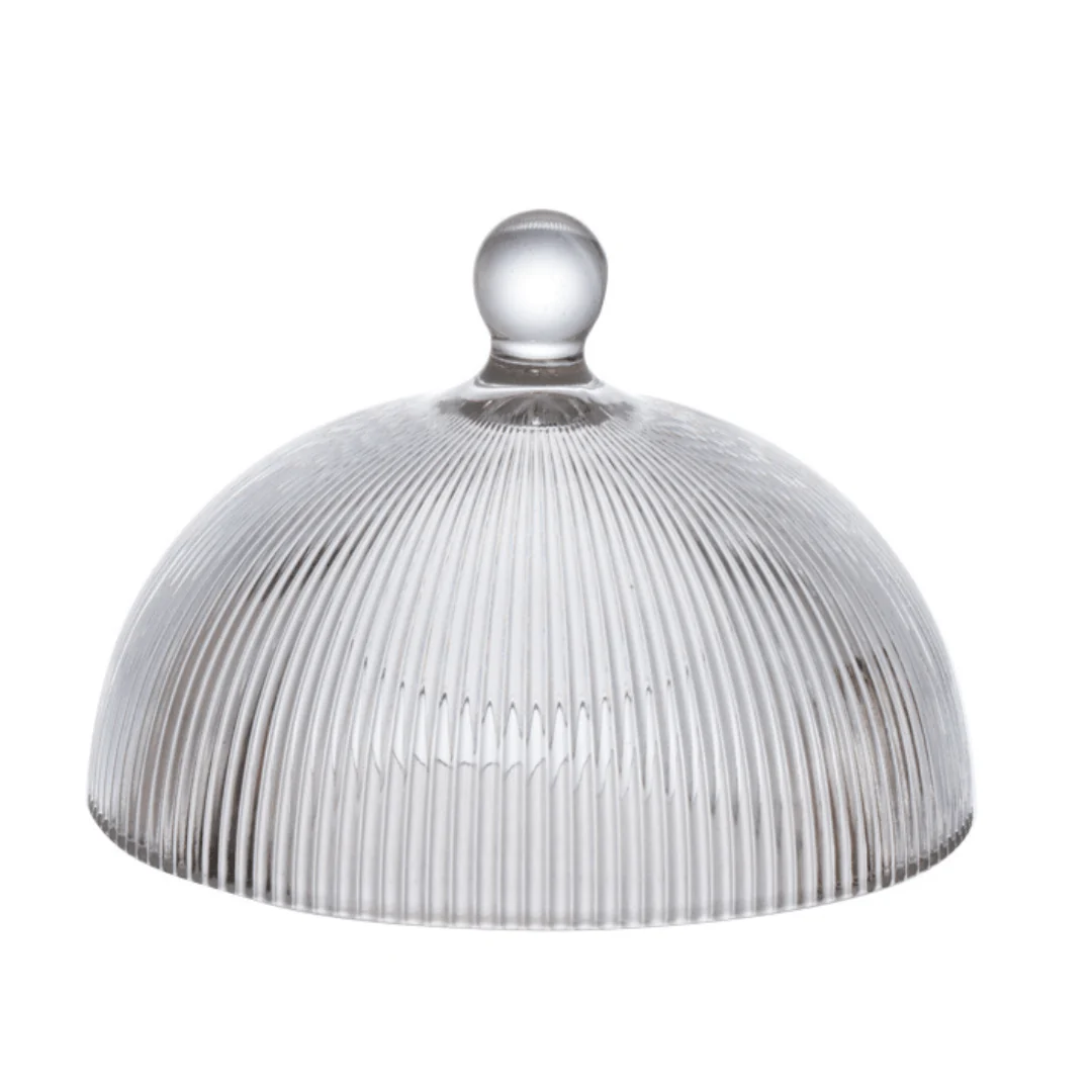 Queijeira de Vidro com Borda Dourada Garffiato 20cm - Image 3