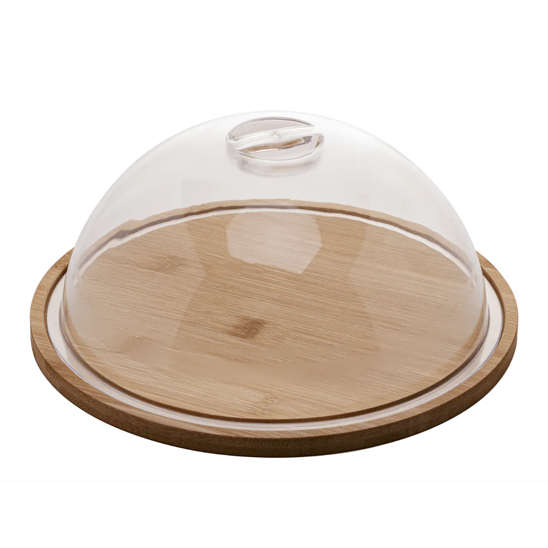 Queijeira em Bambu com Tampa de Plástico 23,5cm - Image 3