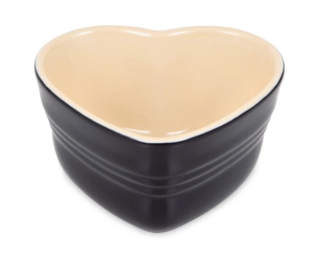 Ramekin de Coração Black Onyx Preto Le Creuset