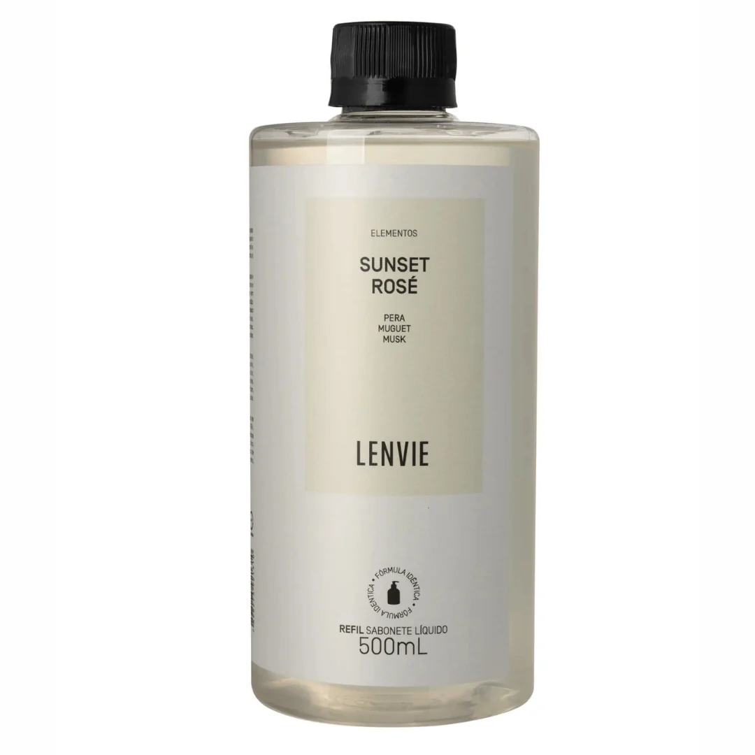Refil Sabonete Liquido Sunset Rose 500ml L'envie