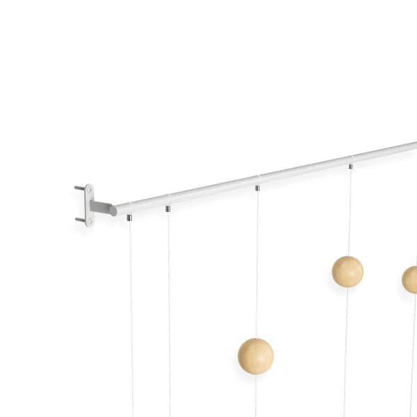 Relógio de Parede Hangtime Madeira Branco 64 cm - Image 4