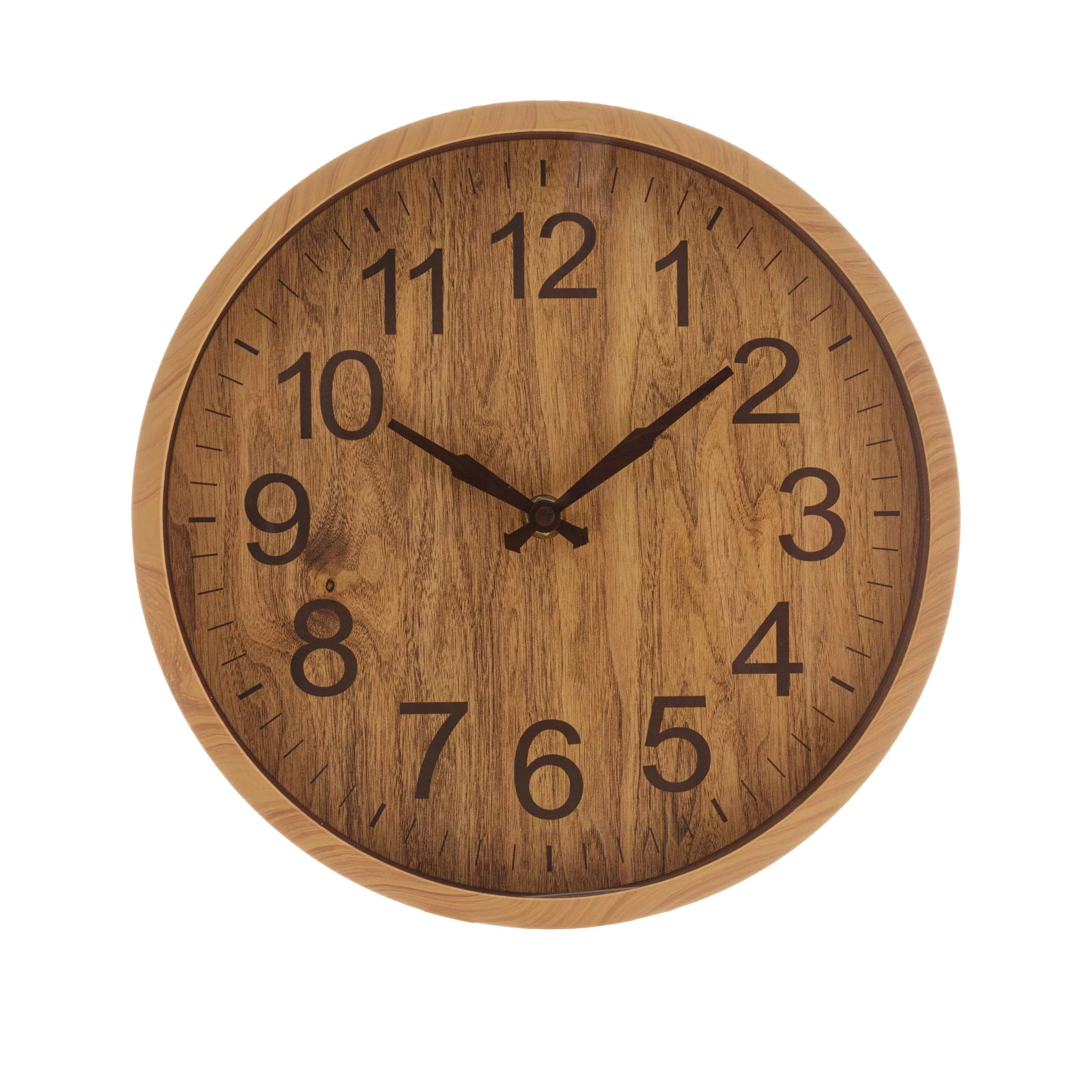 Relógio de Parede Wood Estilo Madeira Bambu 30cm - Image 2