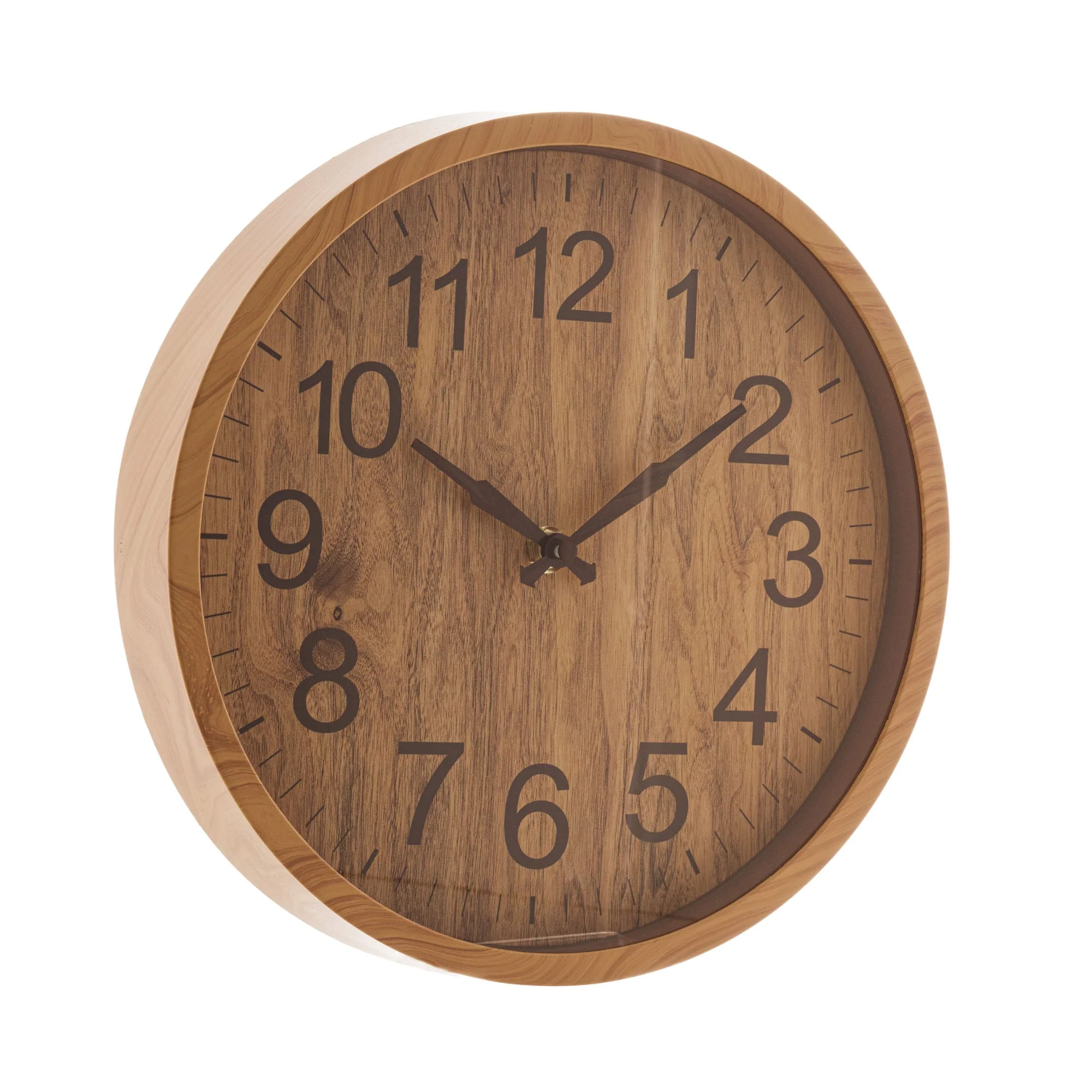 Relógio de Parede Wood Estilo Madeira Bambu 30cm - Image 3