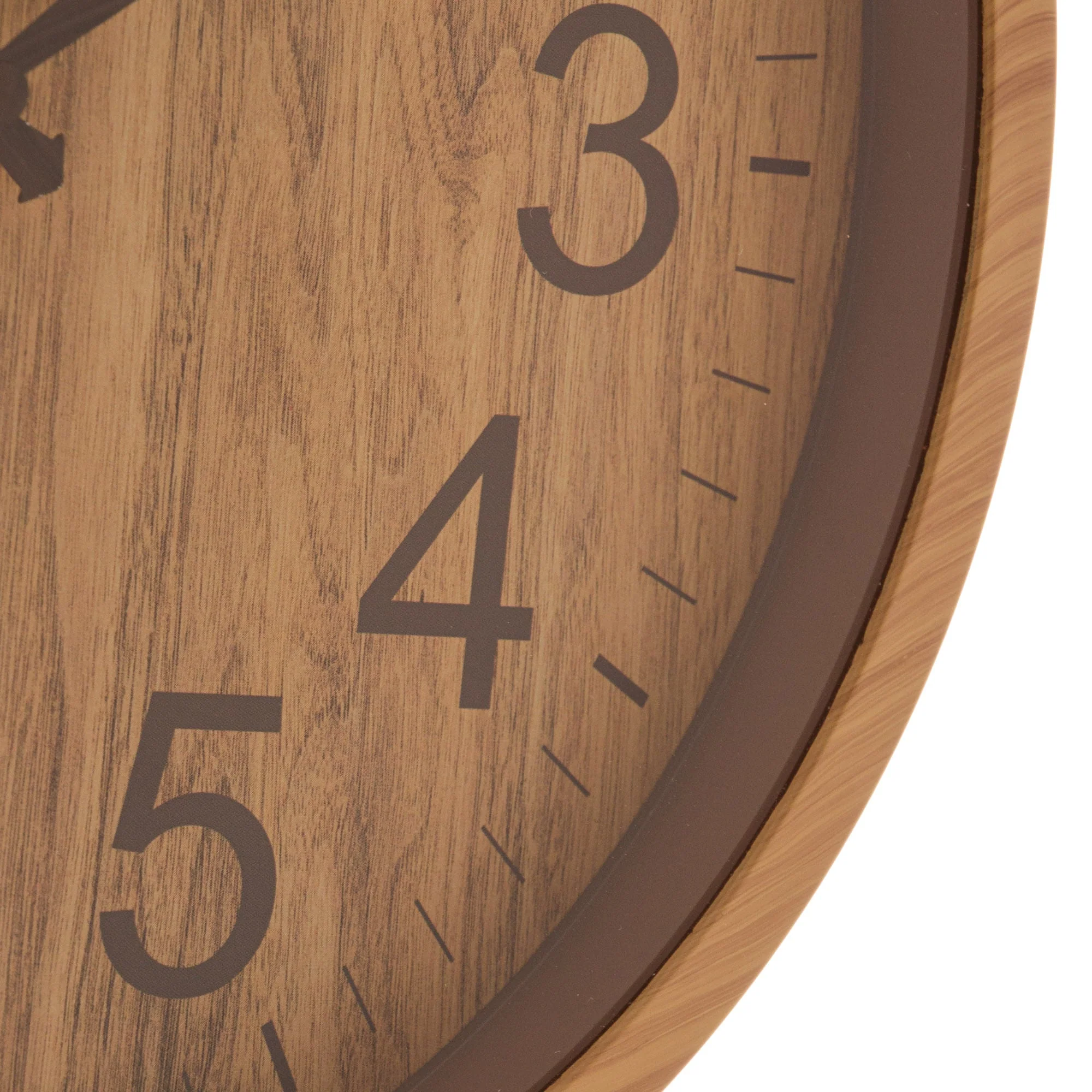 Relógio de Parede Wood Estilo Madeira Bambu 30cm - Image 5