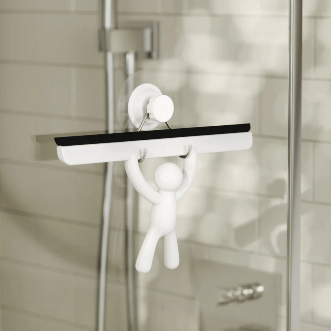 Rodo de Pia com Suporte Buddy Fixação Adesivo Branco 26,7cm
