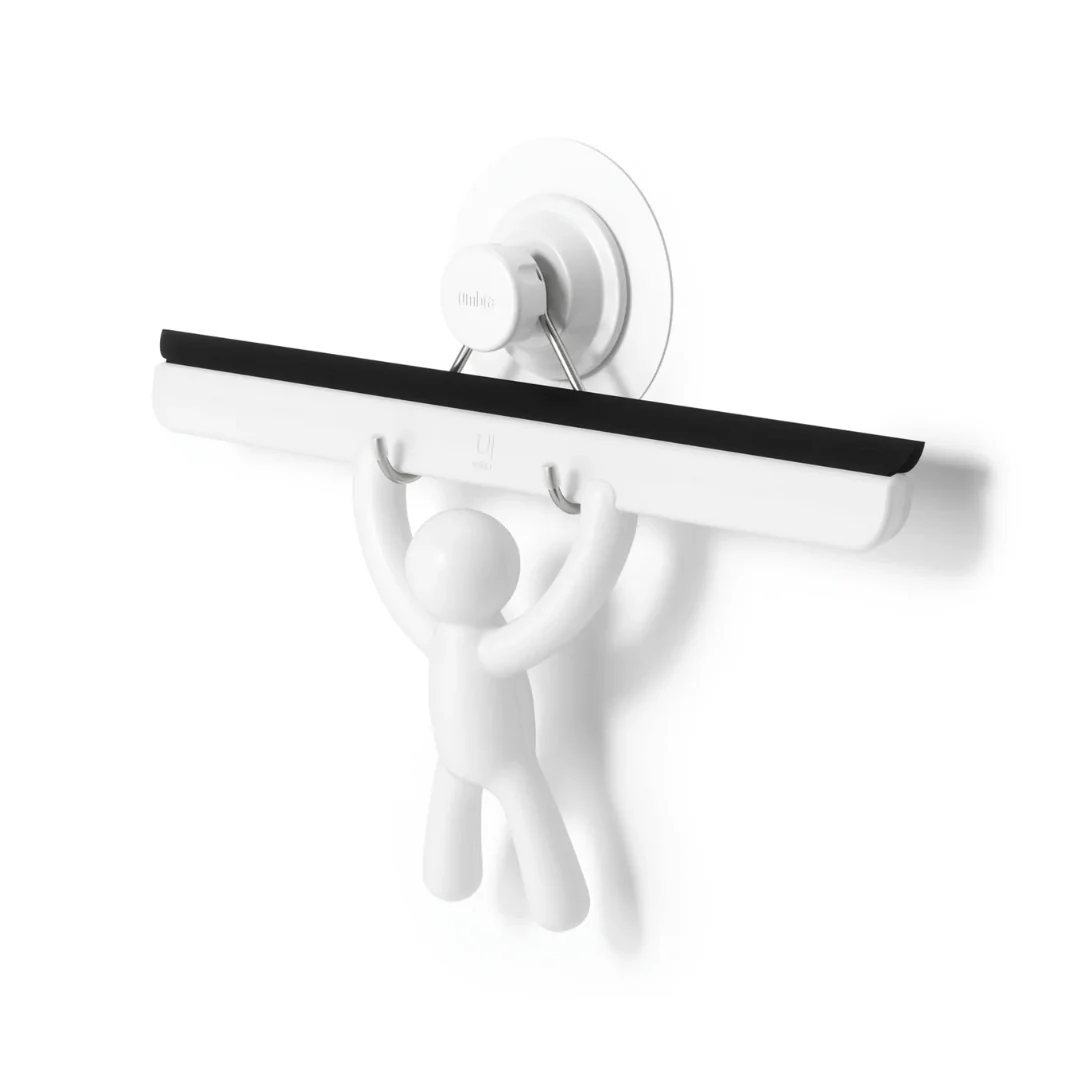 Rodo de Pia com Suporte Buddy Fixação Adesivo Branco 26,7cm - Image 5