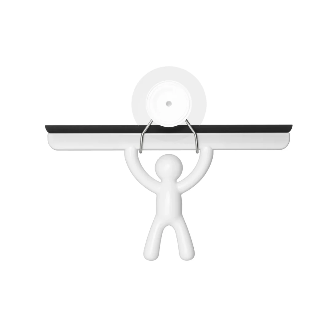 Rodo de Pia com Suporte Buddy Fixação Adesivo Branco 26,7cm - Image 8