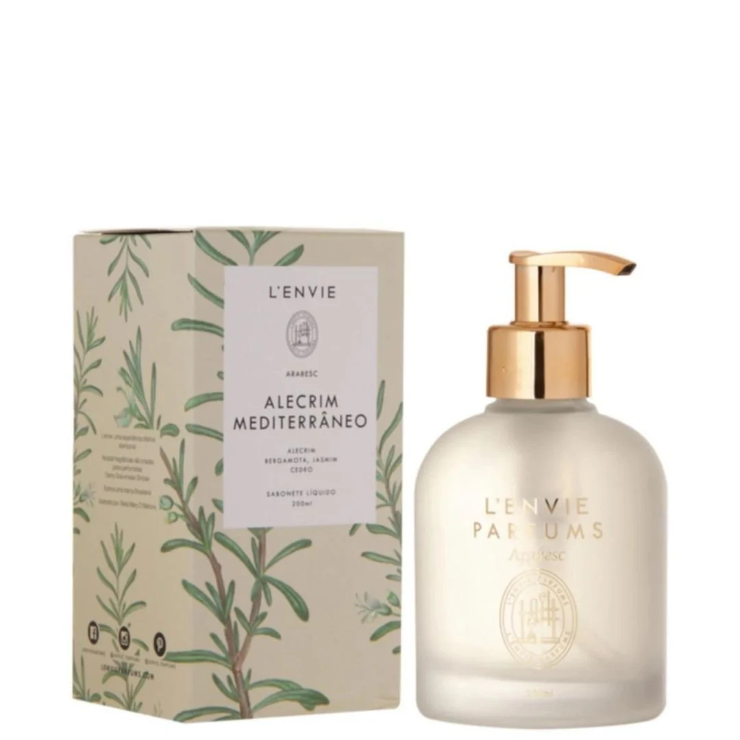 Sabonete Liquido Alecrim Mediterrâneo Arabesc 200ml L'envie - Image 2