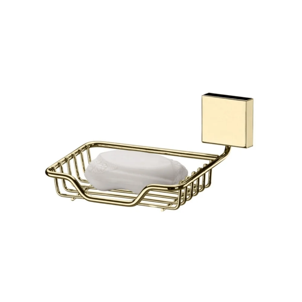 Saboneteira Aramada de Parede Fixação Parafuso Dourado - Image 3