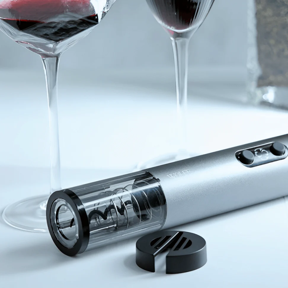 Saca Rolhas Elétrico Aço Inox com Entrada USB - Image 4