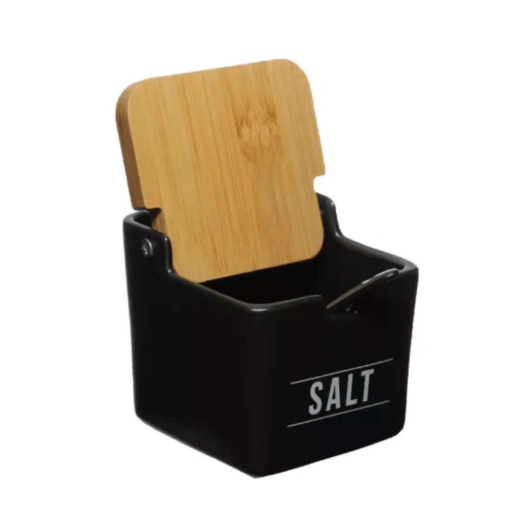 Saleiro de Porcelana Manhattan Preto 270ml - Image 4