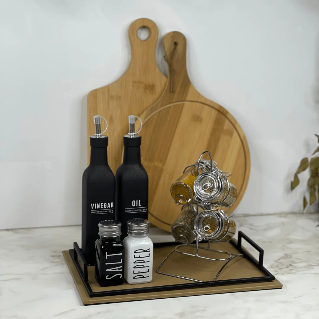 Saleiro e Pimenteiro de Vidro Manhattan Preto e Branco 80Ml 2 Peças - Image 3