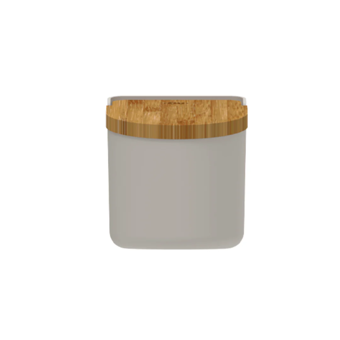 Saleiro Lume Bege com Tampa de Bambu Bege 500g - Image 7