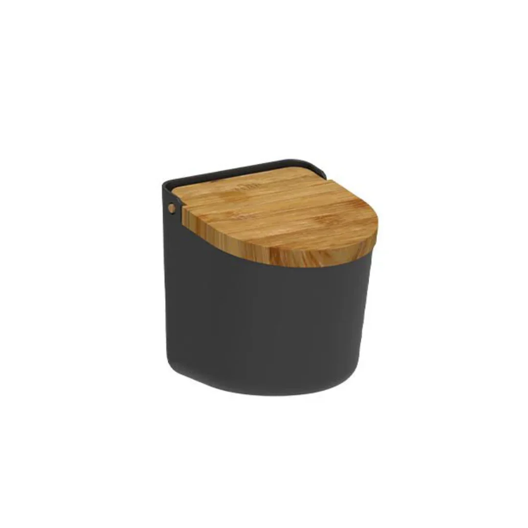 Saleiro Lume Preto com Tampa de Bambu Preto 500g - Image 6