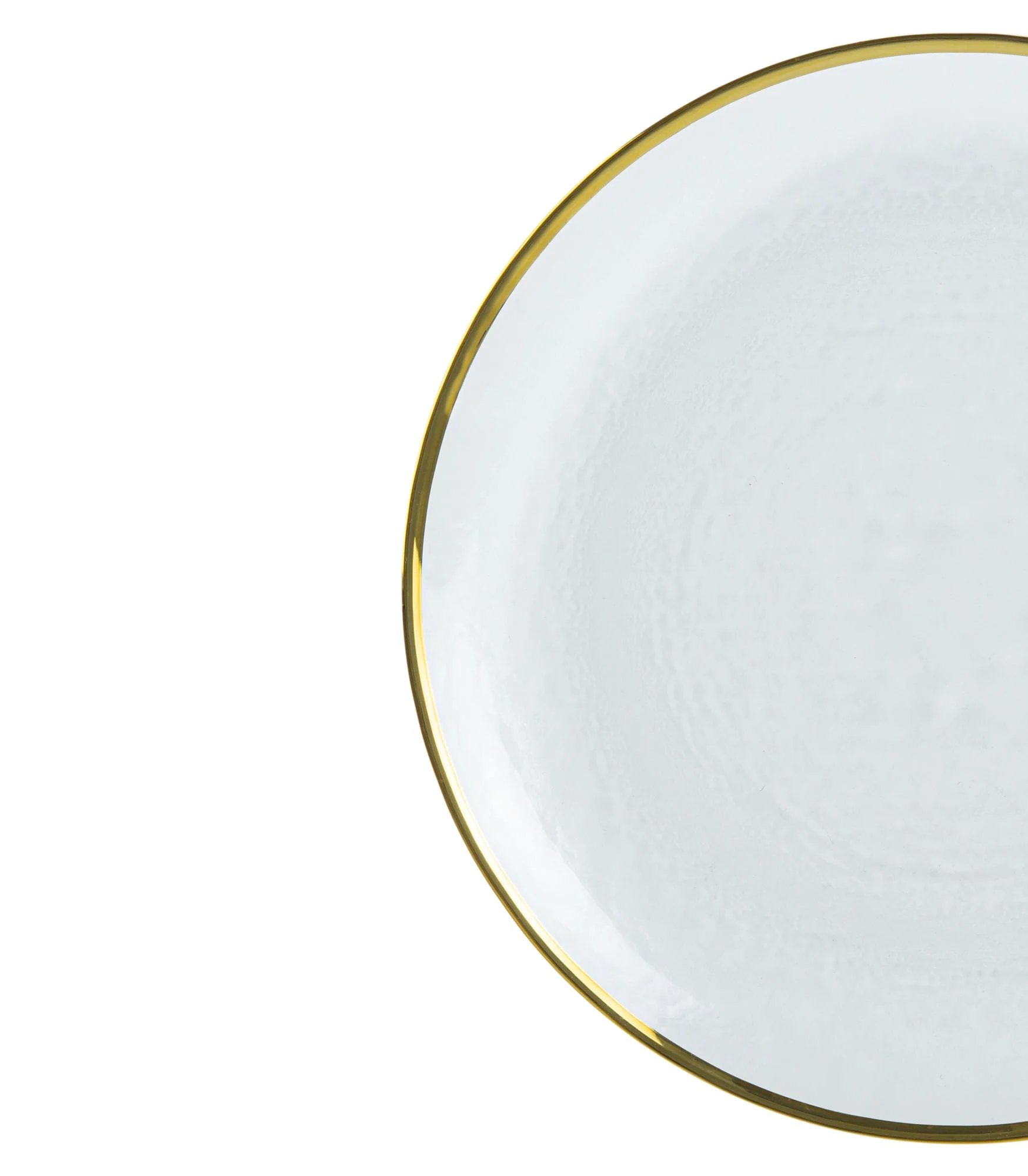Sousplat Agate em Cristal de Chumbo com Borda Dourada - Image 4