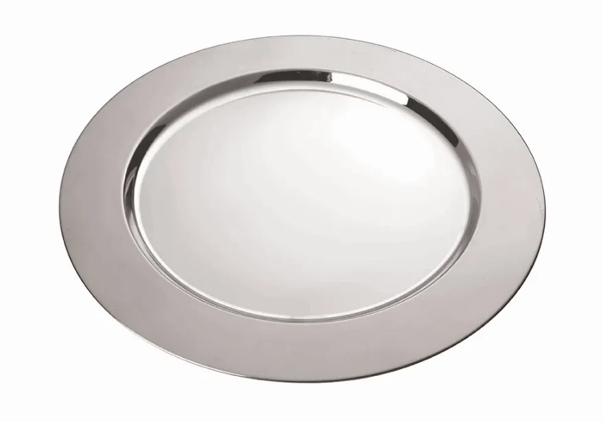 Sousplat Liso Cromado 32,50cm